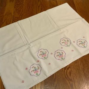 Pillow Case Embroidery Floral Vintage #DX-6